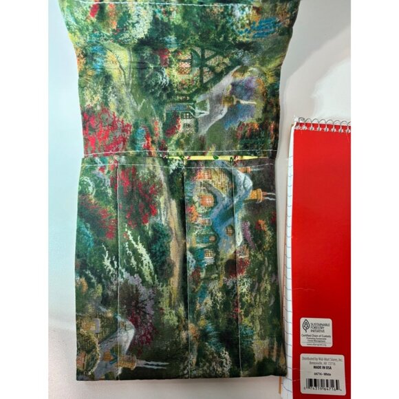 Handmade Quilted Fabric Steno Pad 6"x9" Holder Top Spiral Bound Gift - Picture 5 of 5